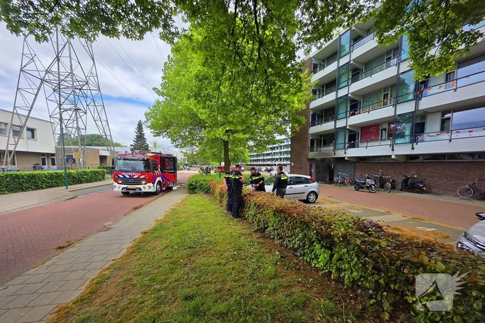 Veel rookontwikkeling bij brand in kelderbox