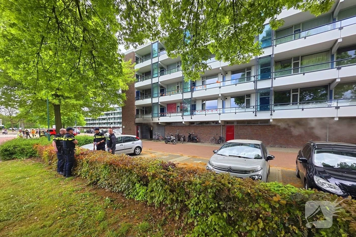 Veel rookontwikkeling bij brand in kelderbox