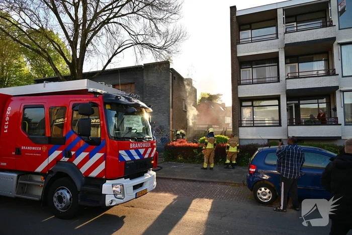 Rookontwikkeling bij brand in slooppand