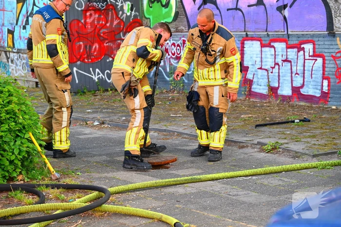 Rookontwikkeling bij brand in slooppand