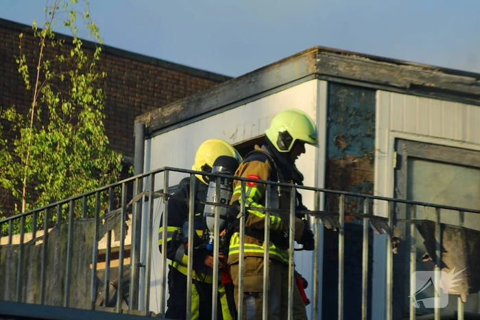 Rookontwikkeling bij brand in slooppand
