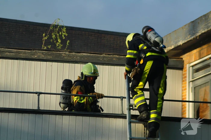 Rookontwikkeling bij brand in slooppand