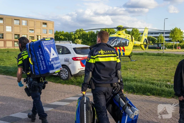 Grote inzet hulpdiensten na val van trap