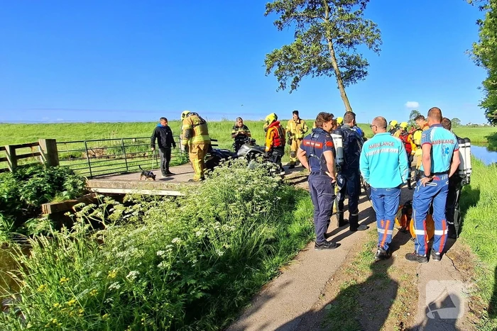 Bestuurder van quad komt met de schrik vrij