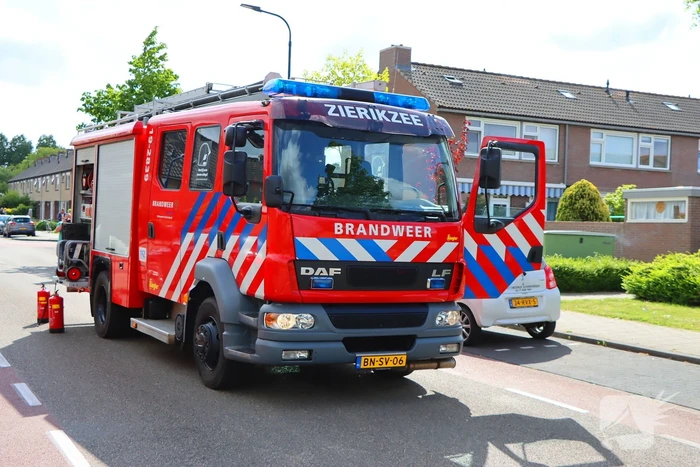 Brandweer ingezet voor brand in electriciteits huisje