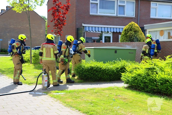 Brandweer ingezet voor brand in electriciteits huisje