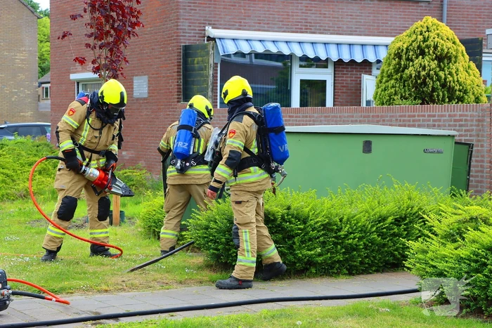 Brandweer ingezet voor brand in electriciteits huisje