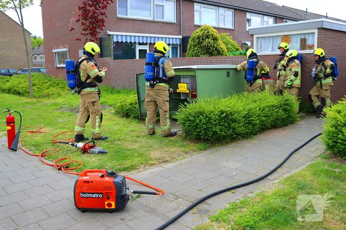 Brandweer ingezet voor brand in electriciteits huisje