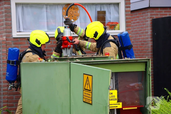 Brandweer ingezet voor brand in electriciteits huisje
