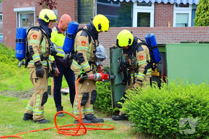 Brandweer ingezet voor brand in electriciteits huisje