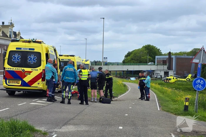 Wielrenner zwaargewond bij ongeval