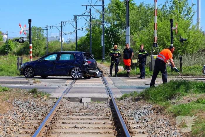 Spoor gestremd door aanrijding tussen personenauto en vrachtwagen