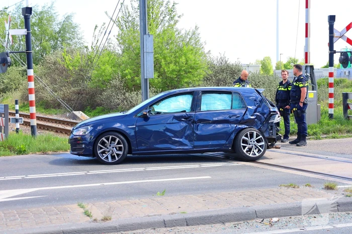 Spoor gestremd door aanrijding tussen personenauto en vrachtwagen