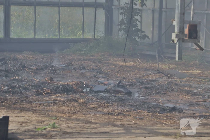 Brandweer blust brand in kas