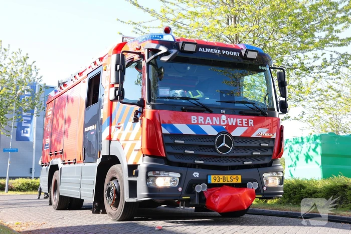 Brandend pluis veroorzaakt buitenbrand