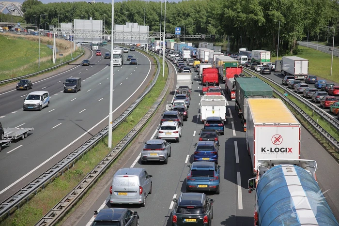 Lange file en stilstaand verkeer door technische storing