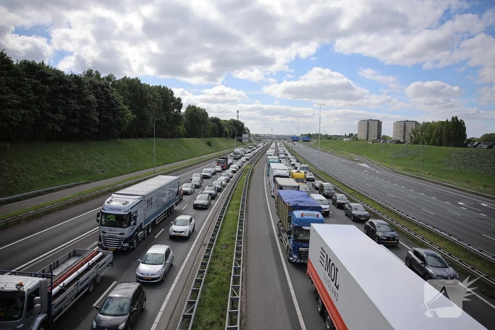 Lange file en stilstaand verkeer door technische storing