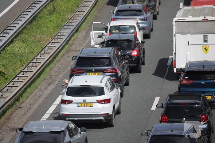 Lange file en stilstaand verkeer door technische storing