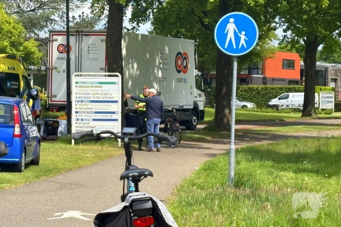 Vrouw gewond na fietsongeval