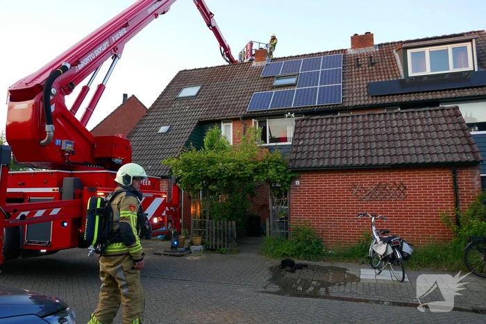 Brandweer ingezet voor schoorsteenbrand