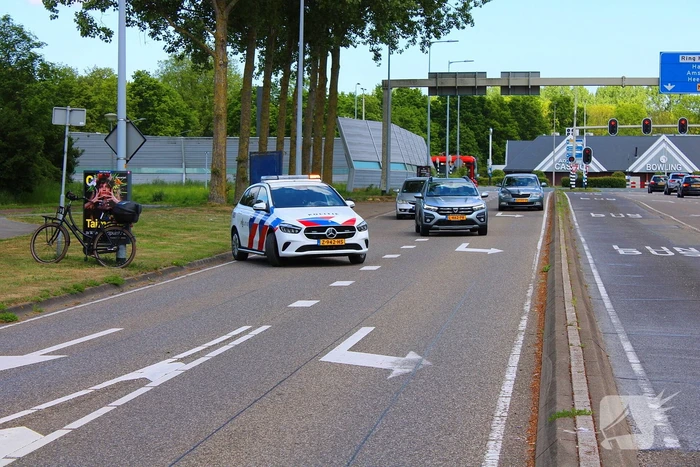 Verkeerslicht buiten werking na aanrijding