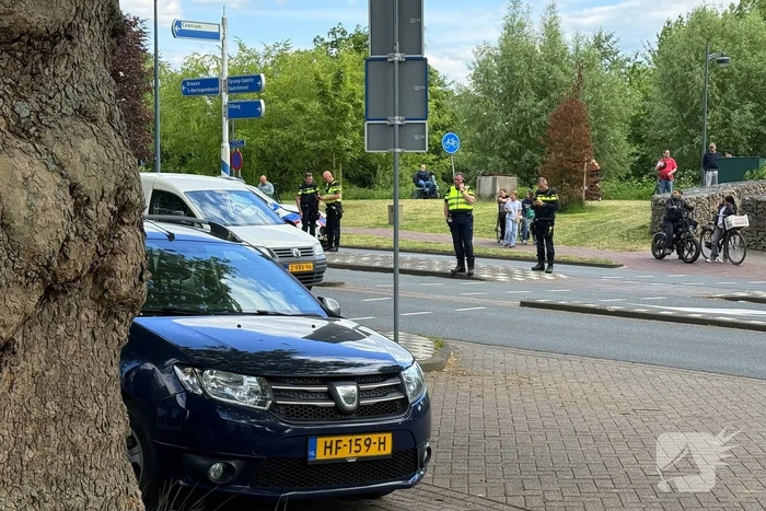 Politie voertuig betrokken bij ongeval met personenauto
