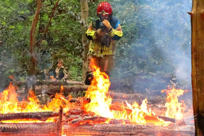Tevergeefse bluspoging bosbrand
