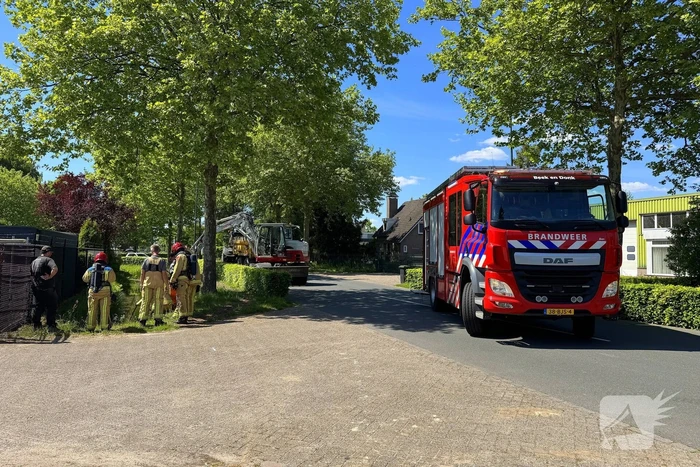 Slootwerkzaamheden leiden tot gaslek