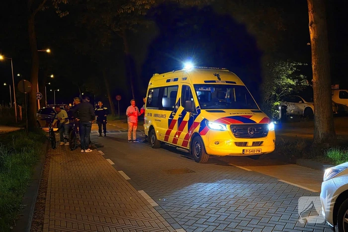 Fietser gewond na val, traumateam en ambulance ingeschakeld