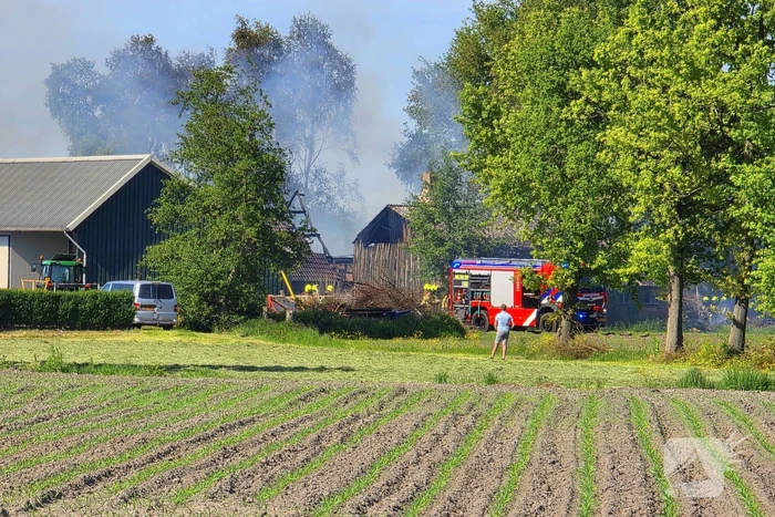 Mogelijk asbest vrijgekomen bij woningbrand