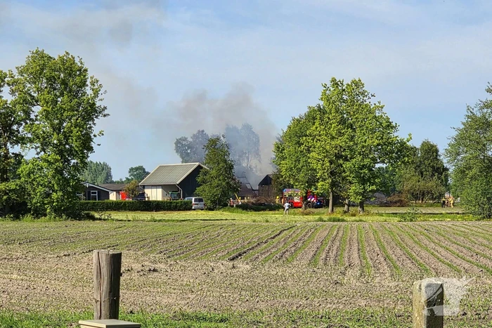 Mogelijk asbest vrijgekomen bij woningbrand
