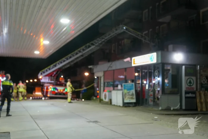 Brand op balkon op eerste verdieping