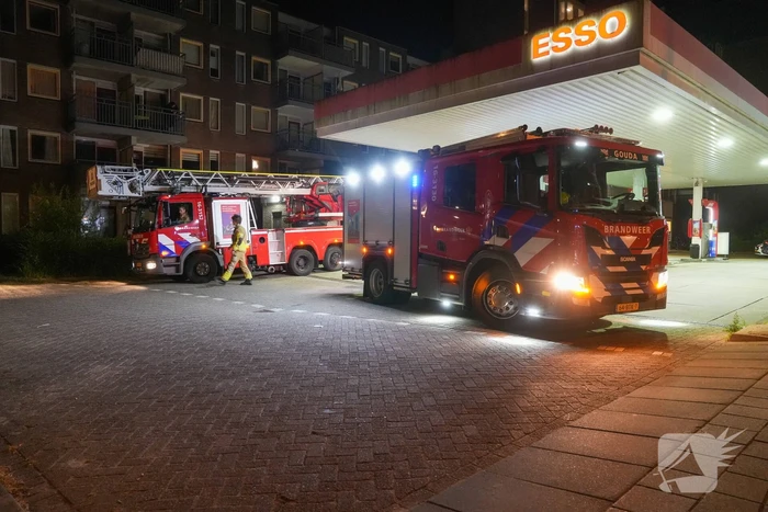 Brand op balkon op eerste verdieping