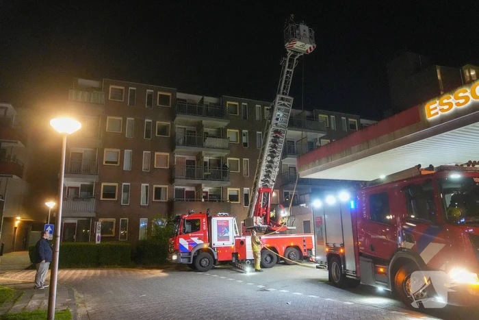 Brand op balkon op eerste verdieping