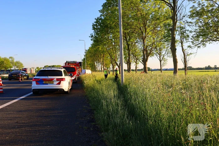 Ernstig ongeval tussen twee auto's op snelweg