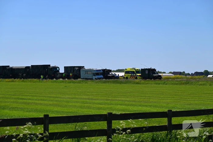 Ongelukkige situatie bij militaire colonne