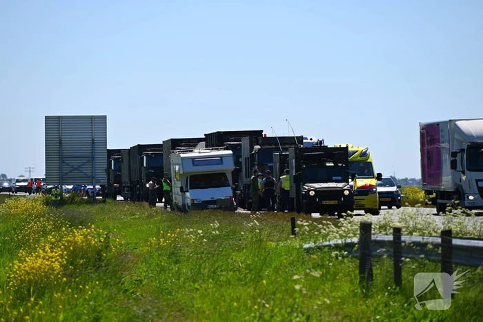 Ongelukkige situatie bij militaire colonne