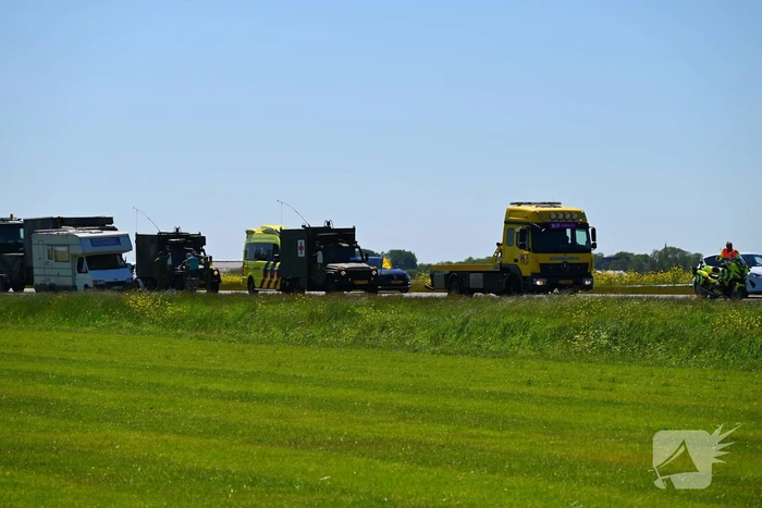 Ongelukkige situatie bij militaire colonne