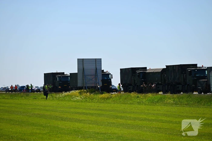 Ongelukkige situatie bij militaire colonne