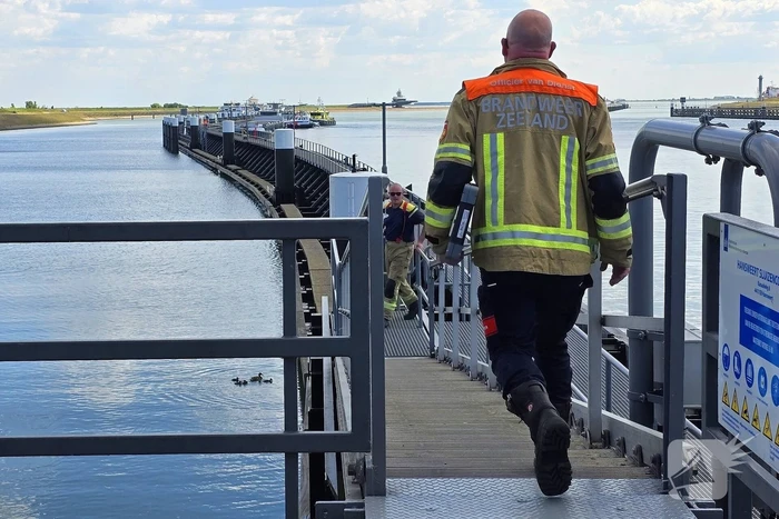 Schip maakt water, brandweer pompt ruim leeg