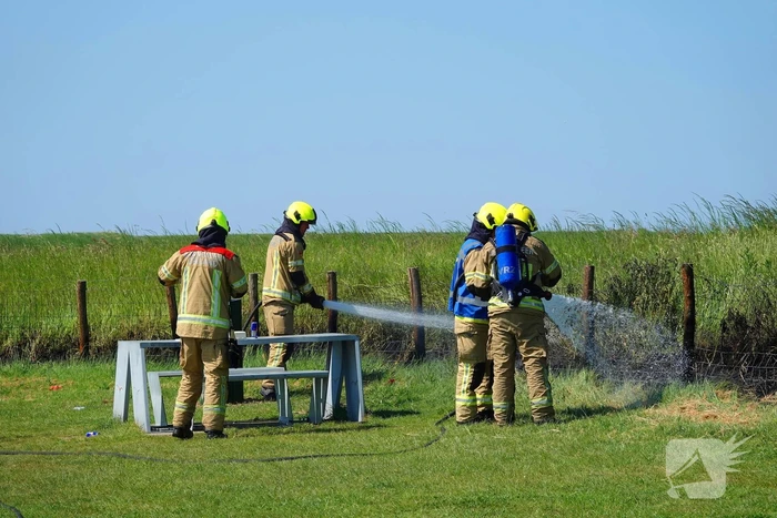 Felle bermbrand snel onder controle