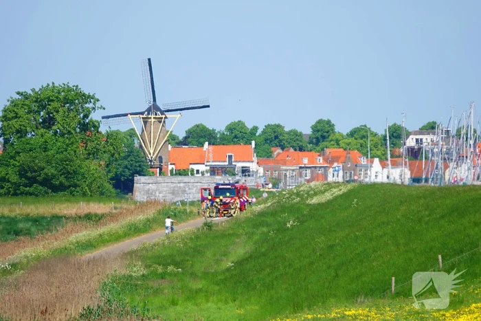Felle bermbrand snel onder controle