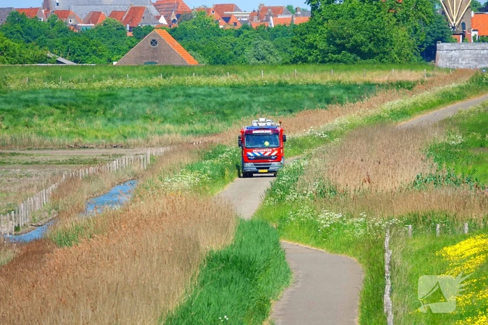 Felle bermbrand snel onder controle