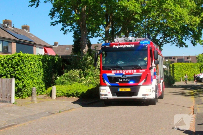 Veel rookontwikkeling bij woningbrand