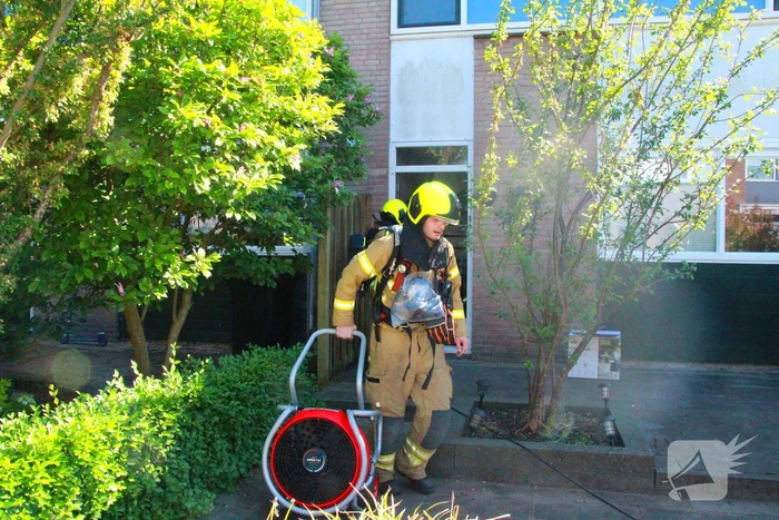 Veel rookontwikkeling bij woningbrand