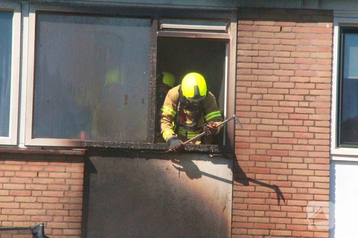 Veel rookontwikkeling bij woningbrand