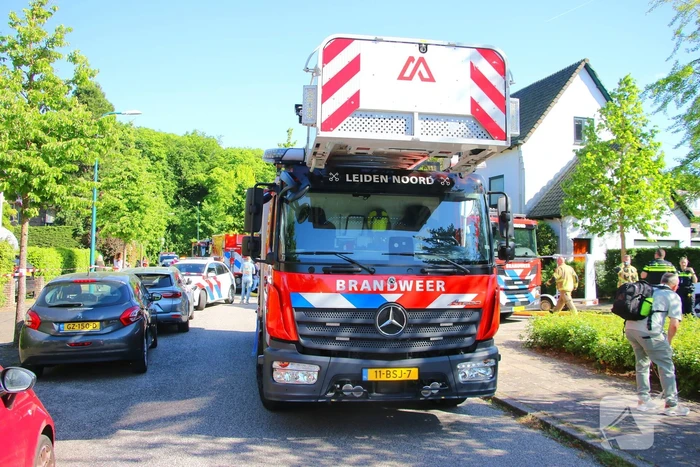 Forse rookontwikkeling zichtbaar bij gebouwbrand