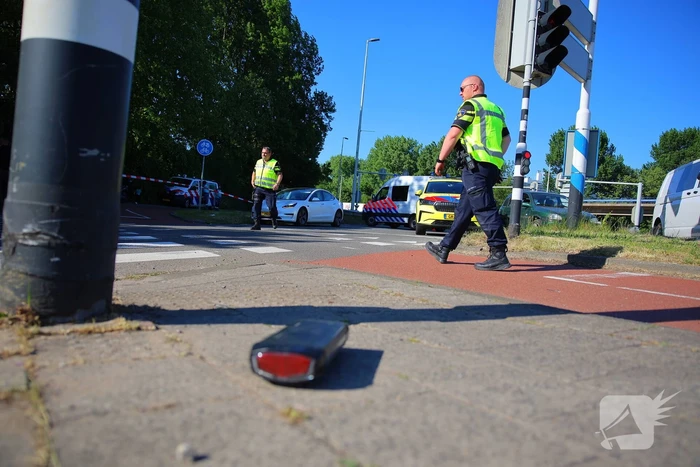 Fietser geschept en overleden
