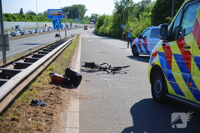 Fietser geschept en overleden