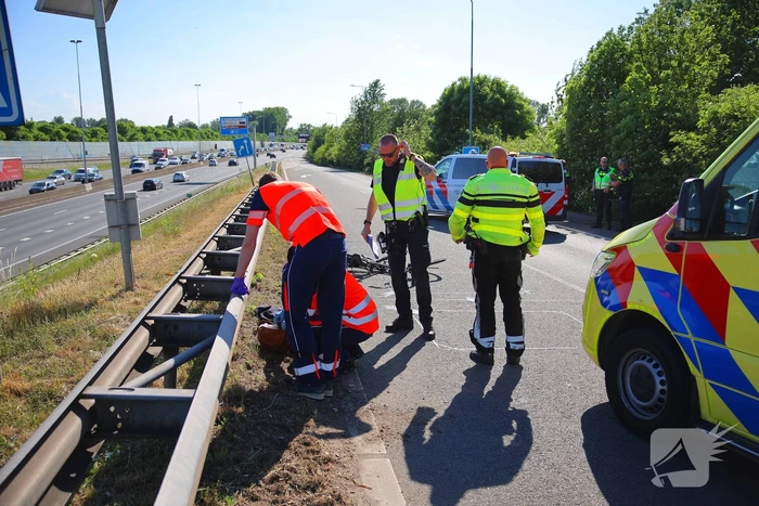 Fietser geschept en overleden